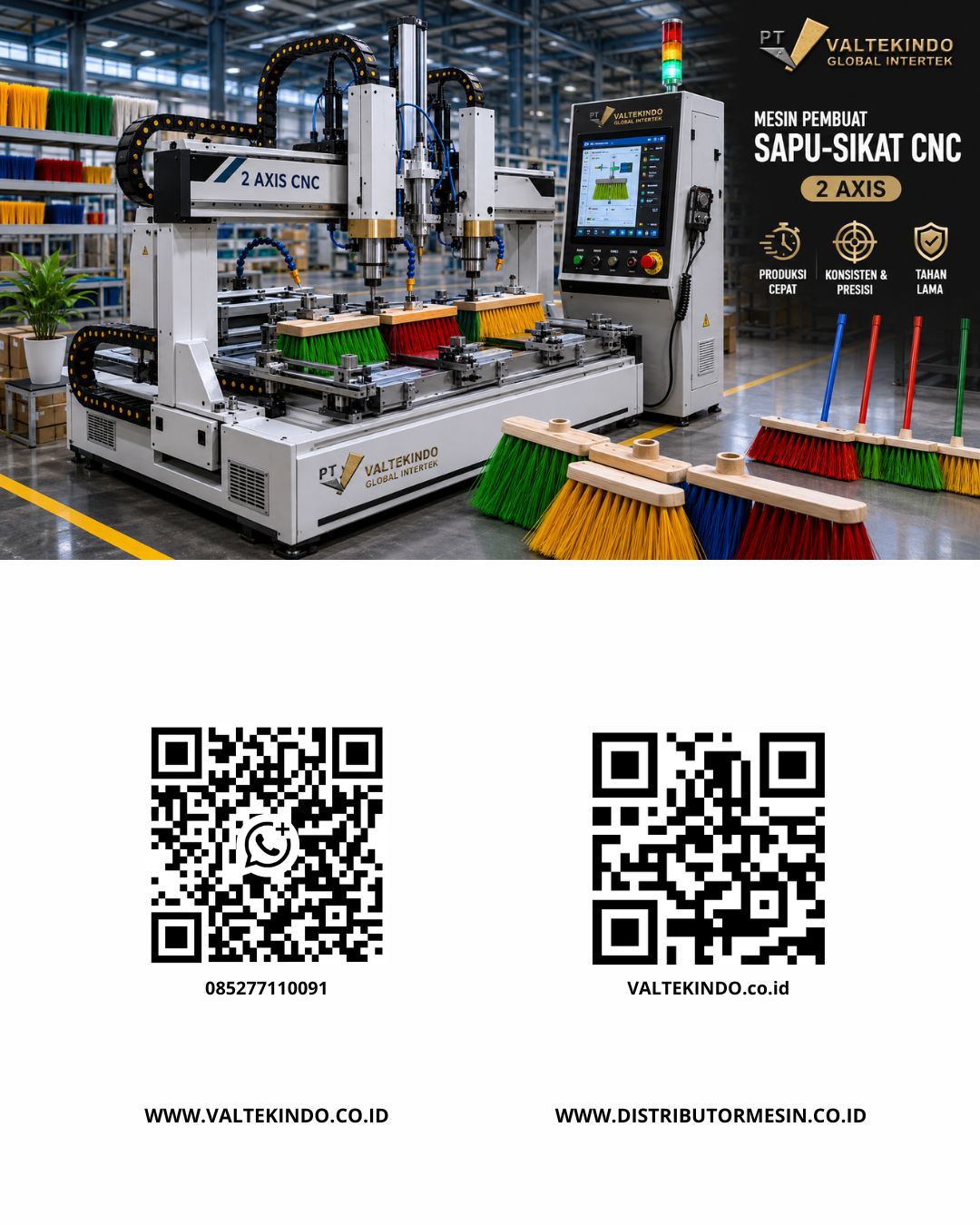 Peluang Usaha Pabrik Sapu: Tingkatkan Kapasitas dengan Mesin CNC 2-Axis